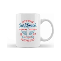 California Surf Beach Kupa Bardak Porselen Karışık