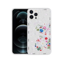 Zore İphone 13 Pro Uyumlu Desenli Sert Silikon Nvth Mumila Kılıf-white Bear