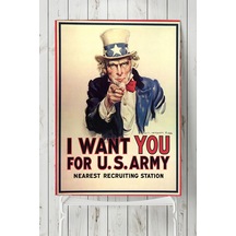 Uncle Sam Eğlenceli Mizahi Poster