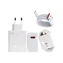 Type-c 67w Watt Ultra Hızlı Şarj Aleti Adaptör Kablo Set