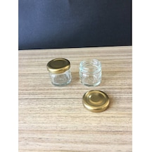 29 Cc Cam Kavanoz - 110 Adet 1 Koli - Gold Kapak