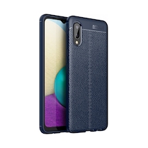 Samsung Galaxy Uyumlu A02 Kılıf Auto Focus Kapak - Lacivert Bzsxx00 1