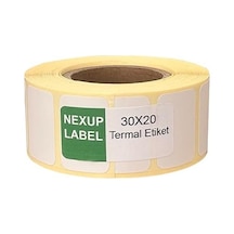 30x20 Mm Termal Etiket, Barkod/adres/kargo Termal Etiketleri, Ve Diğer Yazıcılarla Uyumlu