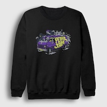 Presmono Unisex Van Pearl Jam Sweatshirt Siyah