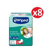 Canped Anatomik Hasta Bezi 64 Adet 8'Li x 8 L