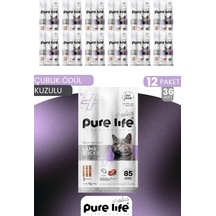 Purelife Plus Stick Kuzu Etli Kedi Ödül Çubukları 12 x 15 G