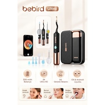 Bebird Earsight Ultra 2k Hd Kameralı Akıllı Kulak Temizleme Cihazı Görüntülü Cımbız Ve Damlalık Seti