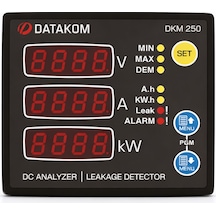 Datakom Dkm 250 Dc Analizör Ve Toprak Kaçak Rölesi