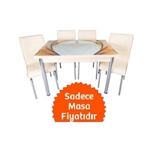 Yandan Açılır Büyüyen Cam Mutfak Masası 70x110-sadece Masa Fiyat