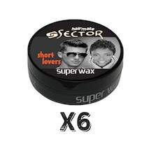 Sector Hairmate Superwax Islak Görünüm Siyah Wax 150 Ml 6 Adet