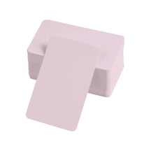 Boş Kelime Kartları 5x8 Cm - 50 Adet Oval Kenarlı / Tabu & Not Kartları - Pembe Diğer