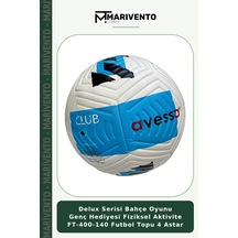 Delux Serisi Bahçe Oyunu Genç Hediyesi Fiziksel Aktivite Ft-400-140 Futbol Topu 4 Astar Çok Renkli