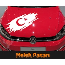 Türk Bayrağı Araba Sticker. Oto Sticker