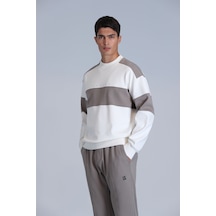 Lufian Pıeces Erkek Sweatshirt Kırık Beyaz Kırık Beyaz 112030139100510 Kırık Beyaz