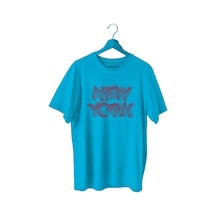 Bluu Newyorklite Sporcu T-Shirt Bisiklet Yaka (528819041)
