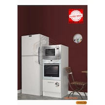 Tamamı Mdf Çok Amaçlı Tek Kapaklı Ankastre Ve Mini Fırın Dolabı