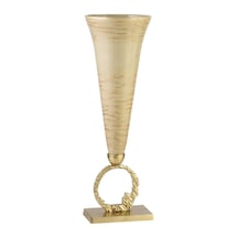 Vitale Taupe Çiçeklik Vazo Gold 18 18 55 Cm Ak.ıx0170 Diğer