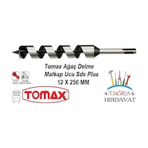 Tomax Sds Plus Ağaç Delme Ahşap Delme Matkap Ucu 12x250