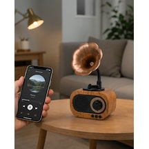 Mini Retro Bluetooth Hoparlör Fm Radyo Uczzzb5rayo-9