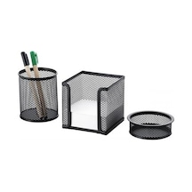 Cassa 8915 Metal Perfore 3'Lü Masaüstü Seti - Siyah 8699432991516