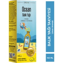 Ocean Omega 3 Balık Yağı Şurubu 150 Ml Limon Aromalı