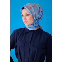 Belli %100 Sura İpek Eşarp 4113d 01 Firuze