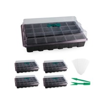 Gajeena Tohum Çimlendirme Tepsisi - 24 Gözlü, 5'li Set, Kelebek Kilitli, Pvc Ve Ps Malzeme