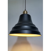 Riolight Retro Siyah Içi Gold Tekli Metal Sarkıt Çap: 27Cm (538288404)