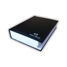 Fihrist Ticari 40'lı 16x23 Siyah Cilt Bezli 1 Adet Artlantis Tica