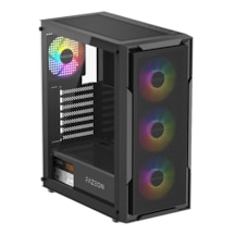 Fazeon F11 750w 80+ Bronze Tempered Glass Mesh 4x Rgb Fanlı Siyah Atx Bilgisayar Kasası
