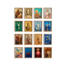 Odilon Redon Tabloları 16'lı Sticker Seti Laptop Defter Planlayıcı Etiket Çok Renkli