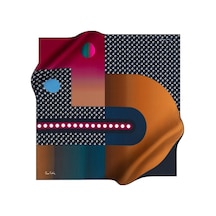 Pierre Cardin 90x90 P.c Polyester Tivil Mavi-kahve Mavi-kahve