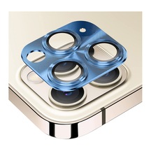 Nettech Apple Uyumlu iPhone 11 Pro Metalik Seri Kamera Cam Koruyucu - Mavi