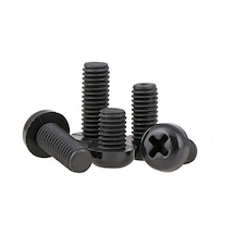 M5 X12Mm Plastik Civata Vida Siyah X 5  Adet