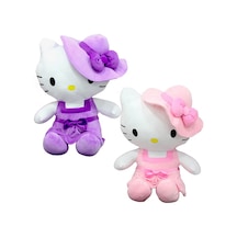 Peluş Hello Kitty Elbiseli Şapkalı  36Cm