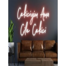 Çekiciyim Ama Çile Çekici Yazılı Neon Tabela Kırmızı