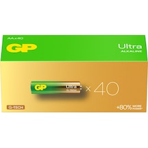 GP Batteries G-TECH Ultra Alkalin Kalem LR6 - AA Boy 1.5V Pil 40'lı Kutu