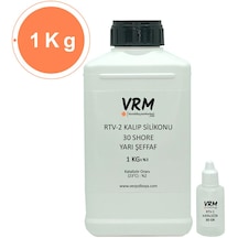 VRM Rtv-2 Yarı Şeffaf - Sert Kalıp Silikonu (30 Shore) 1 KG