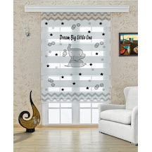 Perdeoutlet38 Enxboy Gri Fil Dijital Baskılı Zebra Perde-cocuk Odası-stor Perde Renkli
