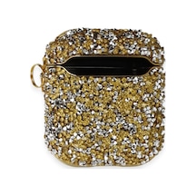Airpods 2 2.nesil Mira Taşlı Kılıf - Gold