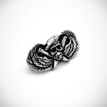 Korkusuz Sürücü Metal Motorcu Rozeti Gümüş