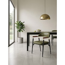 Valen Exclusive Kolçaklı Metal Sandalye Yeşil