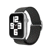 Ugr02 Apple Uyumlu Watch  42mm Star Kordon - Benekli Siyah