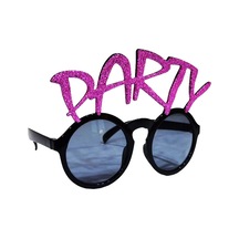 Party Yazılı Fuşya Renk Parti Gözlüğü 15x7 Cm Evimdeyokyok Yetişkin