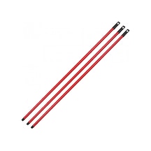 Flora Alüminyum Metal Vidalı Renkli Fırça Faraş Süpürge Çeksil Sap Sapı - 120 Cm. - 3 Adet