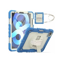 Newface Apple İpad Pro 11 2020 Kılıf Strap New Tablet Kapak - Mavi