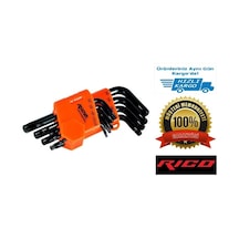 Rico Rc3199 9 Parça Torx Uçlu Kısa Allen Alyan Anahtarı Takımı