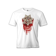 The Walking Dead - Sheriff Beyaz Erkek Tshirt