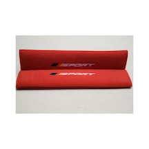 Emniyet Kemer Pedi Takım Kırmızı Renk Sport Yazılı
