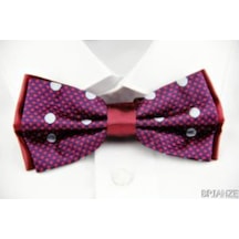 Brianze Noktalı Lacivert Bordo Papyon DP-11 Bordo - Lacivert